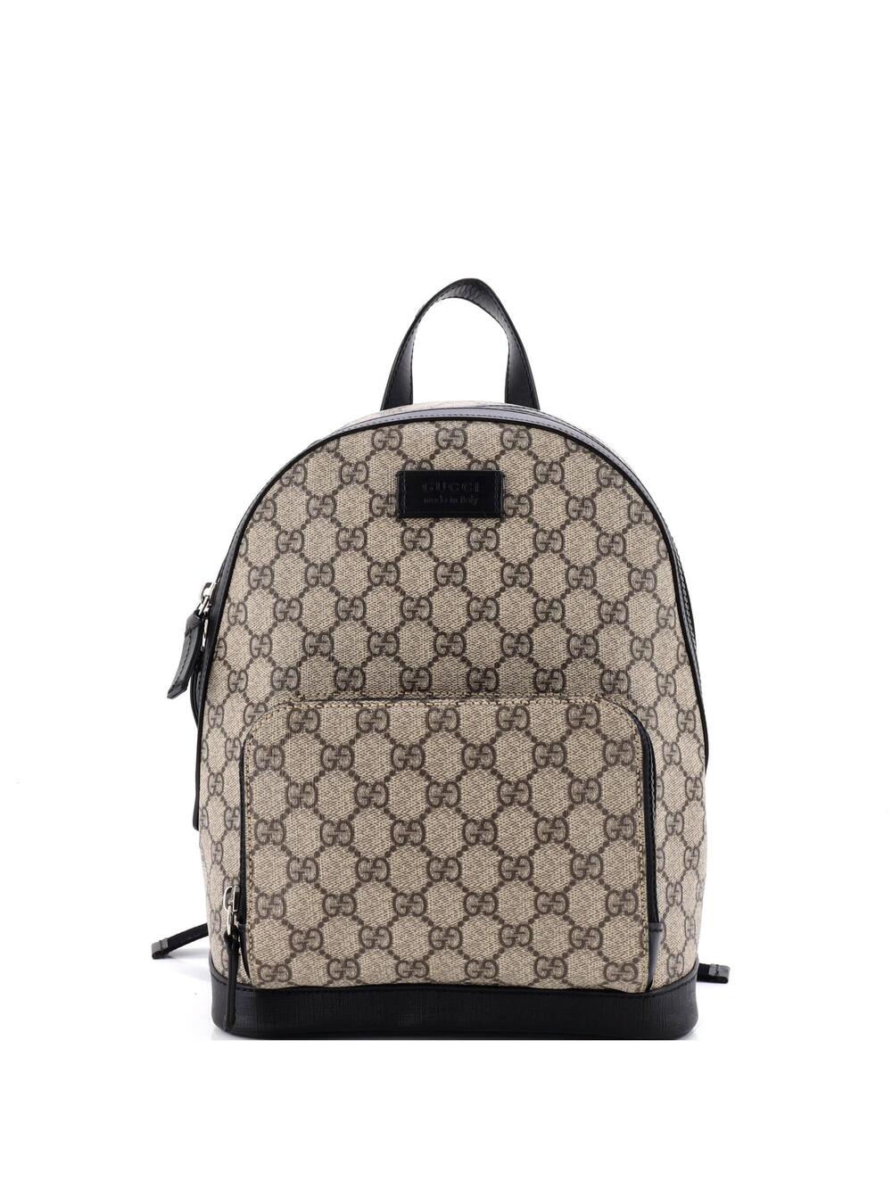 Gucci Zip Pocket Backpack Gg Coated #366572G11B